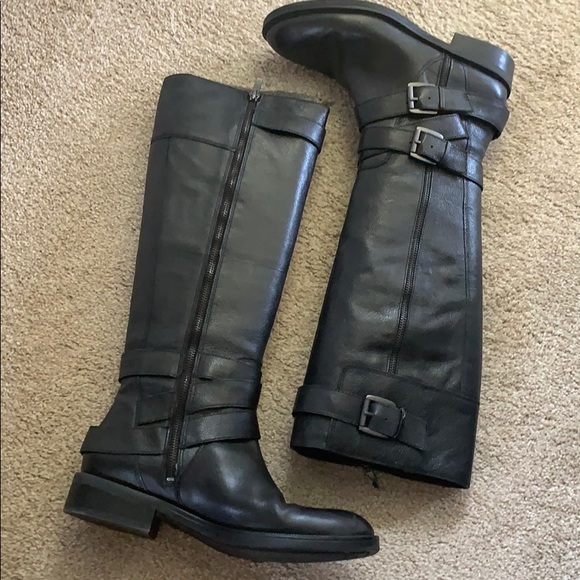 Enzo Angiolini Tall Black Leather Boot - Picture 4 of 4